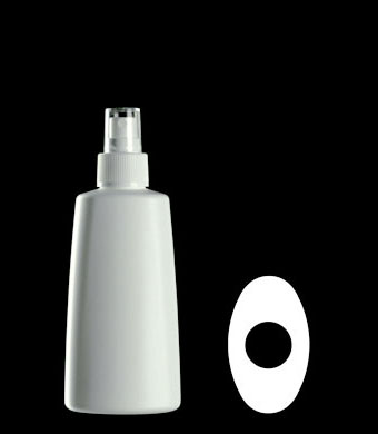 150ML LISBON OVAL HDPE WITH 24-410 NECK FINISH