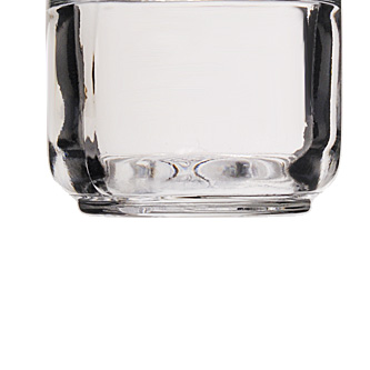 1OZ FLINT ROUND BASE HEAVY WEIGHT ROUND GLASS JAR - 40-400 NECK-detail image