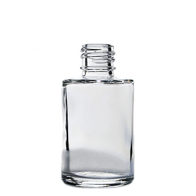1OZ FLINT CYLINDER ROUND GLASS BOTTLE - 18-415 NECK