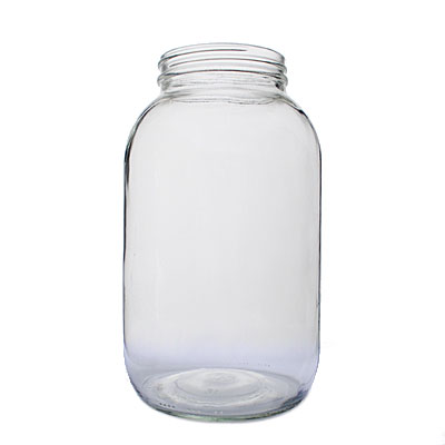 64OZ FLINT ECONOMY ROUND GLASS JAR - 83-400