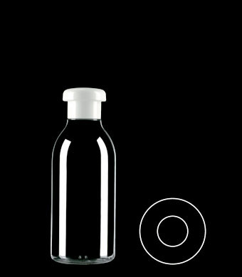 200ML TALL ROUND PETG WITH 24-415 NECK FINISH