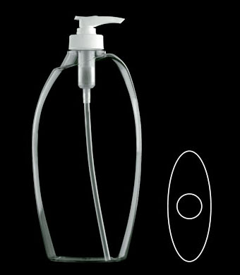 400ML MERIDIAN OVAL PETG WITH 28-400 NECK FINISH