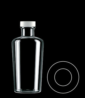 400ML CALPSO OVAL PETG WITH 33-400 NECK FINISH