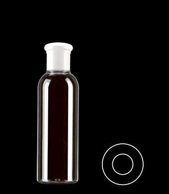 200ML TALL BOSTON ROUND PETG WITH 24-415 NECK FINISH