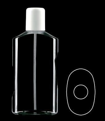 500ML MERCURY OVAL PETG WITH 33MM NECK