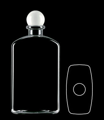 500ML PLINTH RECTANGULAR PETG WITH 24-410 NECK FINISH