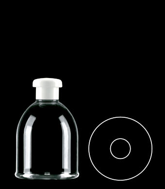 300ML BELL ROUND PETG WITH 24-415 NECK FINISH