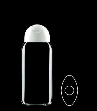 200ML DELTA OVAL PETG WITH 23MM NECK