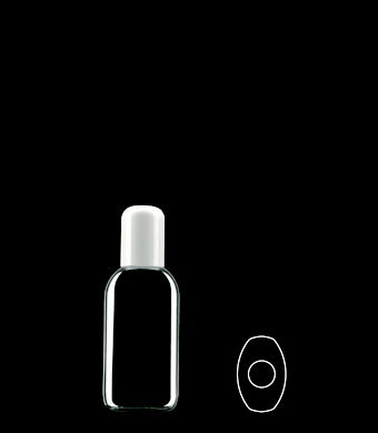 50ML EUROPEAN OVAL PETG WITH 20-415 NECK FINISH