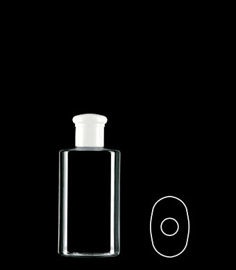 100ML GRAPHITE OVAL PETG WITH 20-415 NECK FINISH