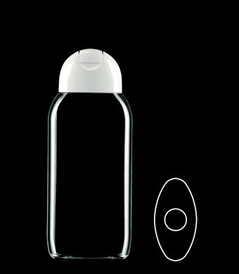 250ML DELTA OVAL PETG WITH 23MM NECK