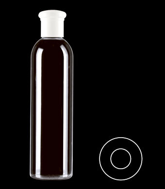 300ML TALL BOSTON ROUND PETG WITH 24-415 NECK FINISH