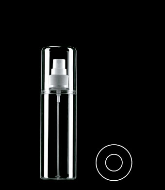 125ML NON-AEROSOL TUBULAR ROUND PETG WITH 20MM NECK