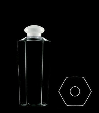 300ML HEXAGONAL RECTANGULAR PETG WITH 24-415 NECK FINISH