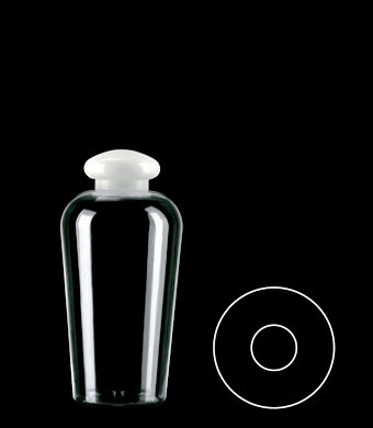 250ML ROYALE RECTANGULAR PETG WITH 24-410 NECK FINISH