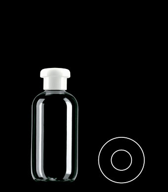 200ML BOSTON ROUND PETG WITH 24-415 NECK FINISH