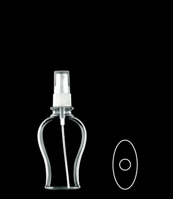 100ML WAISTED OVAL PETG WITH 20-415 NECK FINISH