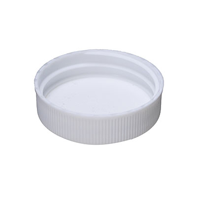 38- 400 WHITE RIB SIDE MATTE TOP PLASTIC PP CAP - F217 LINER-detail image