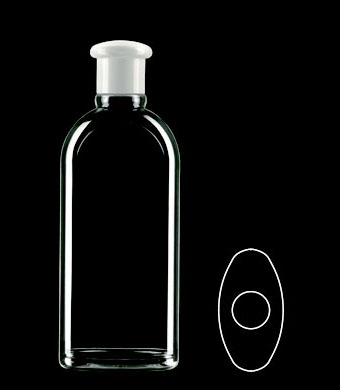 250ML ORIGINAL OVAL PETG WITH 24MM NECK