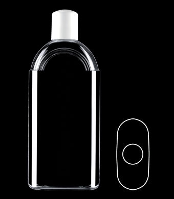 500ML CRESCENT OVAL PETG WITH 28-415 NECK FINISH