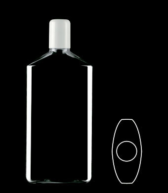 350ML DAILY OVAL PETG WITH 24-415 NECK FINISH