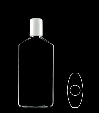 250ML DAILY OVAL PETG WITH 24-415 NECK FINISH