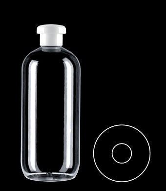 500ML BOSTON ROUND PETG WITH 24-415 NECK FINISH