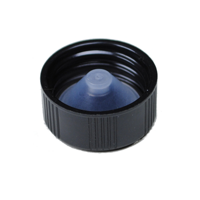 22-400 BLACK RIB SIDE SMOOTH TOP PHENOLIC CT CAP - LDPE CONE-detail image