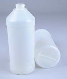 32OZ WHITE MODERN ROUND HDPE WITH 28-400 NECK FINISH