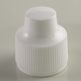 18-400 WHITE RIB SIDE SMOOTH TOP PLASTIC CT NASAL SPRAY CAP