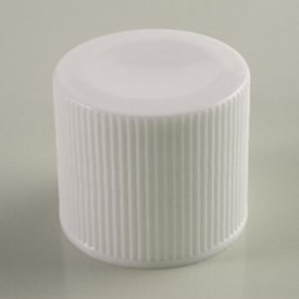 20-415 WHITE RIB SIDE MATTE TOP DEEP SKIRT PLASTIC CT CAP