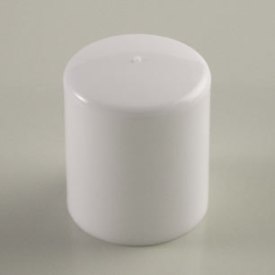 15-415 WHITE SMOOTH SIDE SMOOTH TOP DEEP SKIRT PLASTIC CT CAP
