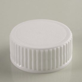 24-400 WHITE RIB SIDE MATTE TOP SHORT SKIRT CONTINUOUS THREAD CAP