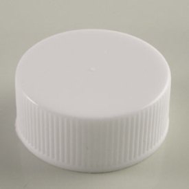 24-400 WHITE RIB SIDE MATTE TOP SHORT SKIRT CONTINUOUS THREAD CAP