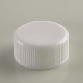 20-400 WHITE RIB SIDE MATTE TOP PLASTIC CT CAP