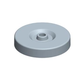 24MM WHITE SMOOTH SIDE PLASTIC DISPENSING CAP