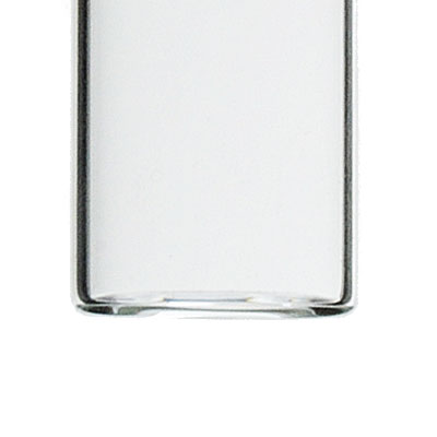 GLASS VIAL: 3 DRAM FLINT GLASS 19 X 65 ROUND 15-425 NECK-detail image