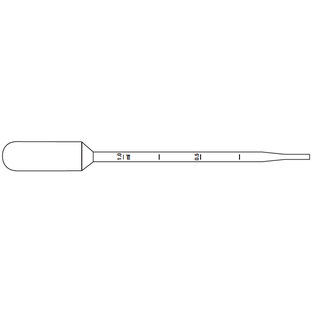 5ML NATURAL LDPE DISP TRANSFER PIPETT GRAD 1 ML ROUND-detail image