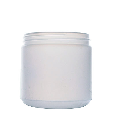 PLASTIC JAR: 16 OZ NATUR AL HDPE WIDE MOUTH ROUND 89-400