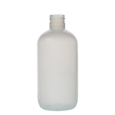 8OZ NATURAL LDPE BOSTON ROUND - 24-410 NECK