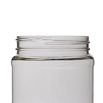 PLASTIC JAR: 16 OZ CLEAR PET WIDE MOUTH ROUND 70-400-detail image