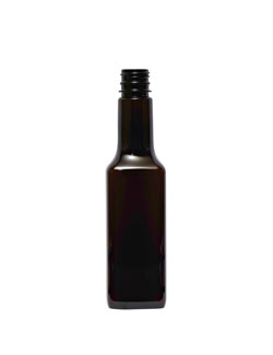 15OZ CLEAR STEAK SAUCE SQUARE PET - 28MM NECK