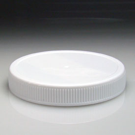 63MM WHITE RIB SIDE MATTE TOP PLASTIC MULTI-LEAD CT CAP