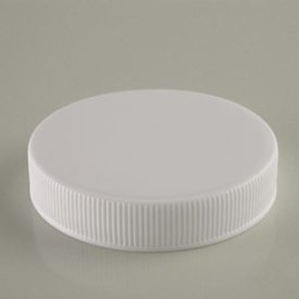 53-400 WHITE RIB SIDE MATTE TOP SHORT SKIRT PLASTIC CT CAP