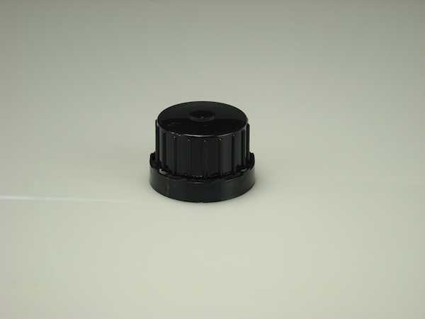 32MM BLACK SHORT SKIRT PLASTIC TAMPER EVIDENT CAP