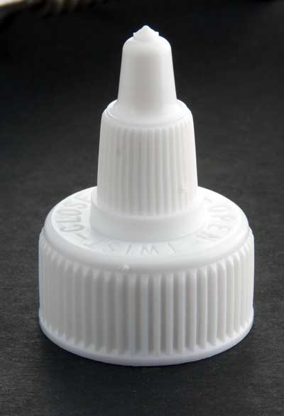 24-410 WHITE RIB SIDE TWIST OPEN / CLOSE CLOSURE