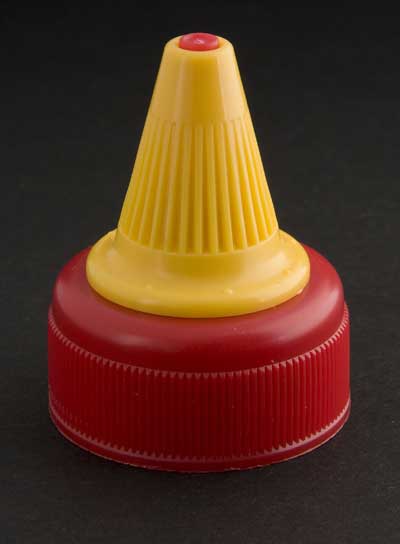 33MM RED RIB SIDE CONDIMENT TOP SEAL CLOSURE (0.174" ORIFICE)
