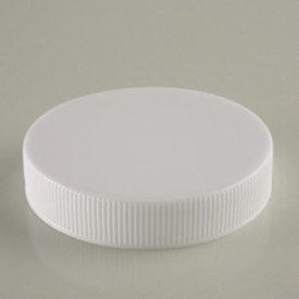 53-400 WHITE RIB SIDE MATTE TOP SHORT SKIRT PLASTIC CT CAP