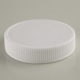 53-400 WHITE RIB SIDE MATTE TOP SHORT SKIRT PLASTIC CT CAP