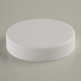 53-400 WHITE RIB SIDE MATTE TOP SHORT SKIRT PLASTIC CT CAP